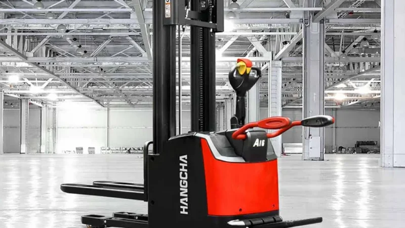A Series High Range Stand On Pallet Stacker With Initial Lift 5