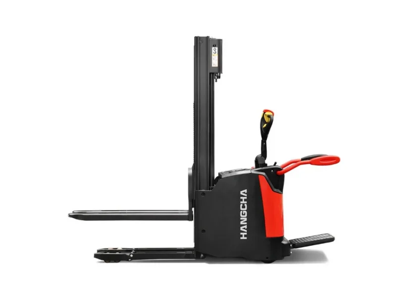 A Series High Range Stand On Pallet Stacker With Initial Lift Whit Background 3