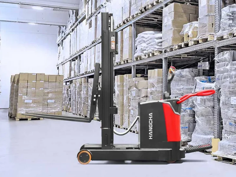 A Series High Range Stand On Pallet Stacker With Mast Move 5