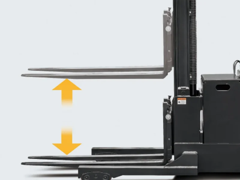 A Series Lithium Ion Walkie Straddle Stacker 3