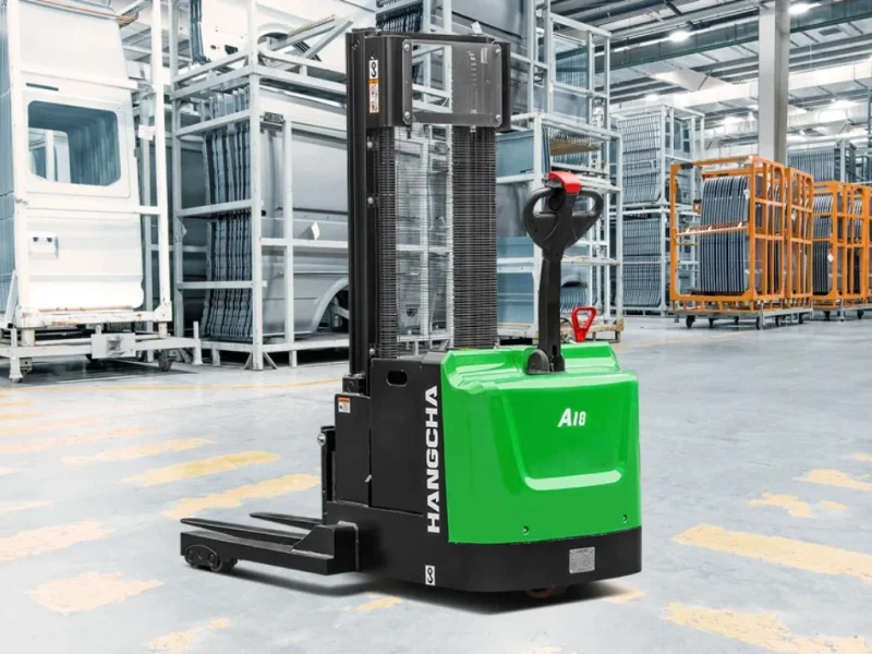A Series Lithium Ion Walkie Straddle Stacker 5