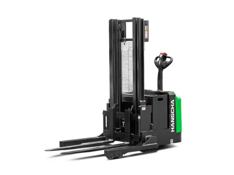 A Series Lithium Ion Walkie Straddle Stacker Whit Background 1