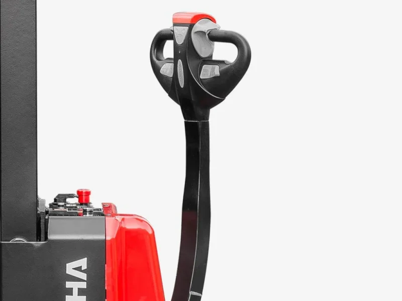 A Series Mini Range Stand On Pallet Stacker With Initial Lift 4