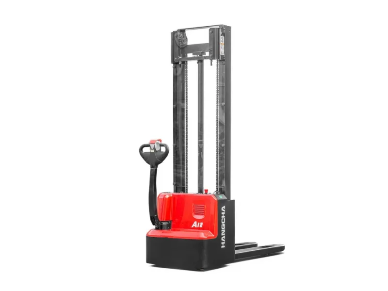 A Series Mini Range Stand On Pallet Stacker With Initial Lift Whit Background 1