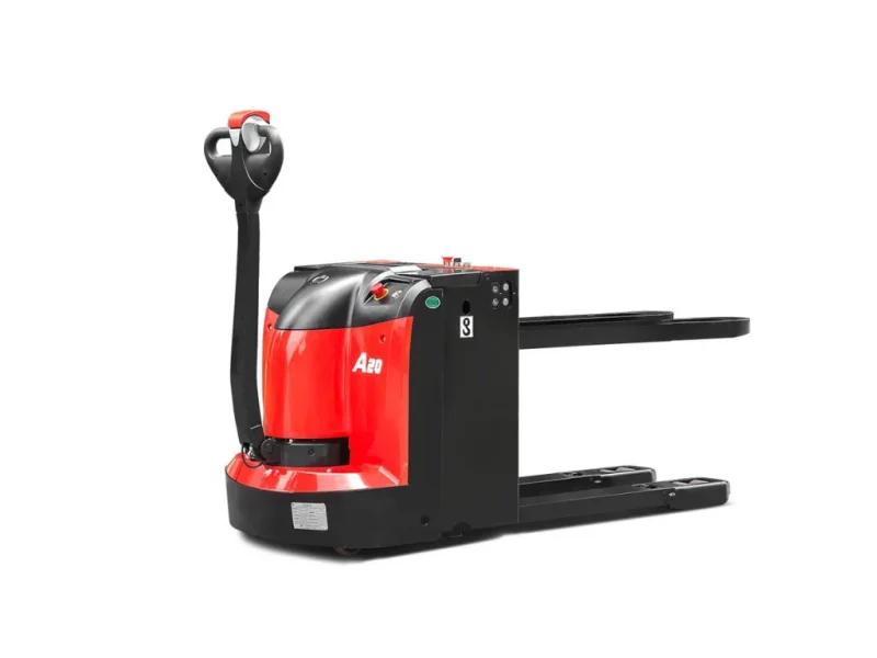 A Series Pallet Truck With High Lift Whit Background 2